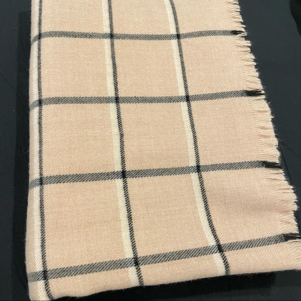 Cozy Plaid Blanket Scarf